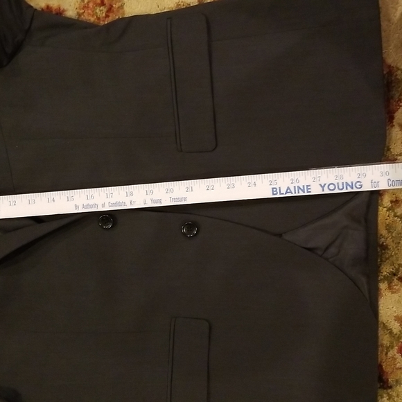 New 44R Charcoal Slim Dress Suit Jacket - Picture 11 of 11